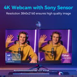 Cámara web 4K EMEET S600 con sensor Sony y 60 FPS