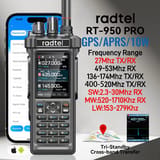 Walkie talkie multibanda con GPS, APRS y Bluetooth