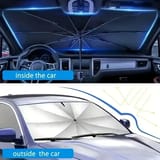 Parasol para auto plegable tipo paraguas con 10 varillas