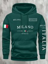 Sudadera con capucha informal con bolsillo canguro