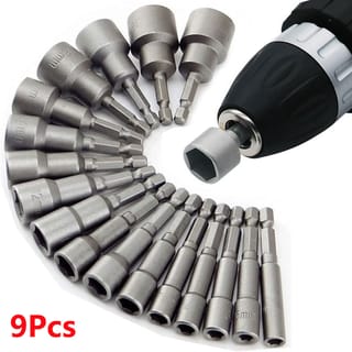 Juego de llaves de vaso Fbiannely hexagonales de 5 a 13 mm, 9 piezas
