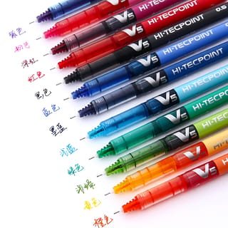 Bolígrafos de gel Pilot BX-V5 punta 0.5 mm, set de 12 colores