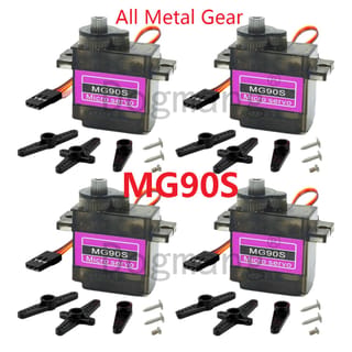 Servomotor MG90S 9g con engranajes metálicos para RC, Arduino y robótica