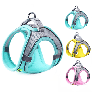 Pechera tipo chaleco para perro y gato, transpirable y reflectante
