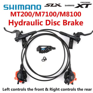 Freno de disco hidráulico Shimano MTB delantero y trasero MT200 SLX XT
