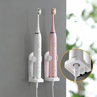 Portacepillos de pared de silicona ajustable para cepillo eléctrico