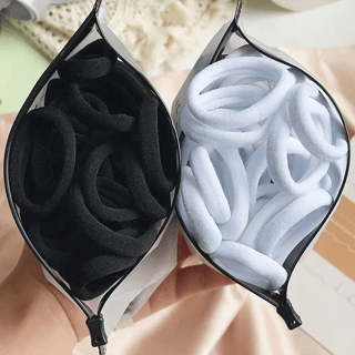 Bandas elásticas para el cabello de colores, pack 30/50/100 uds. para mujer y niña
