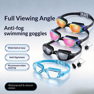 Gafas de natación antivaho con protección UV para adultos