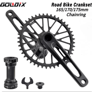 GOLDIX Juego de bielas de carretera ultraligero de aluminio 7075 CNC
