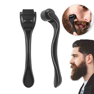 Rodillo Derma de 540 Microagujas para Cara, Cabello y Barba, 0,2 a 0,3 mm