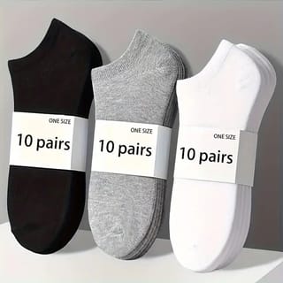 Paquete 5 pares de calcetines tobilleros unisex livianos y transpirables