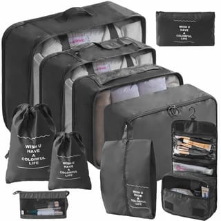 Set de bolsas organizadoras de viaje para maleta