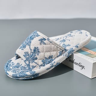 Pantuflas de algodón ligeras antideslizantes para interior