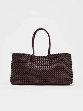 Bolso de hombro tejido SHI WEI YA de gran capacidad con bolsillo interior