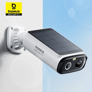 Cámara solar wifi para exteriores Baseus, 2K y visión nocturna en color