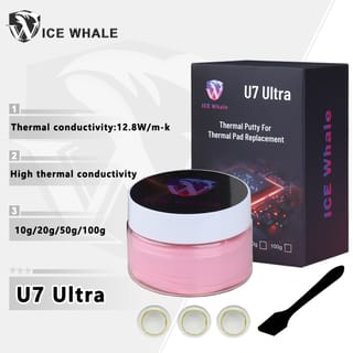 Pasta térmica ICE Whale U7 Ultra para CPU y GPU, masilla que no se seca