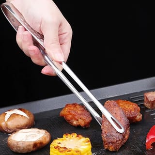 Pinzas largas de acero inoxidable 304 para asador y cocina