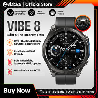Reloj inteligente Zeblaze VIBE 8 AMOLED 1,43" con llamadas, linterna y monitoreo de salud