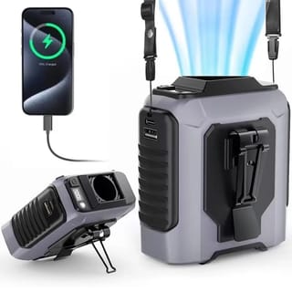 Ventilador portátil de cintura con clip y batería de 4000 mAh