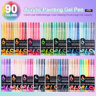 Bolígrafos de gel acrílico con punta de 1.0 mm