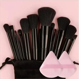 Set de brochas de maquillaje tipo Kabuki para base, polvos y sombras