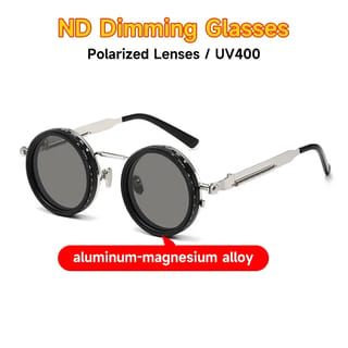 Lentes de sol redondos Blanche Michelle polarizados con tinte ajustable