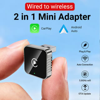 Adaptador inalámbrico CarPlay y Android Auto XUDA