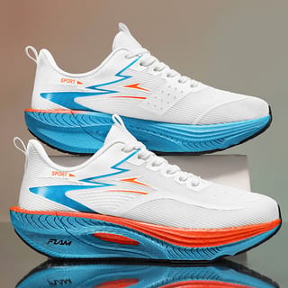 Zapatillas de running ligeras con placa de carbono y cojín de aire, transpirables