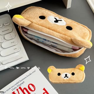Estuche de Oso Kawaii con Bolsillo Interior para Lápices