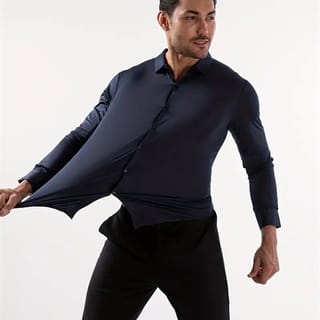 Camisa de vestir Bamboople elástica y sin arrugas