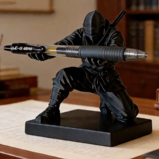 Organizador de Escritorio Ninja Impreso en 3D con Portaplumas