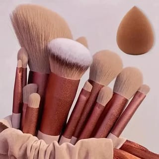 Juego de Brochas de Maquillaje ZXZZS, 13 a 16 Piezas Suaves con Kabuki y Esponjas