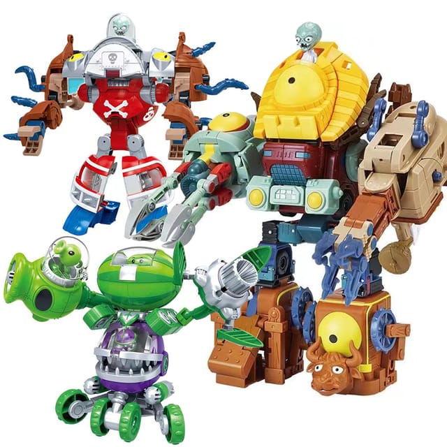 Figura de acción Plants vs. Zombies Melon-pult Chomper de PVC deformable, 17 cm