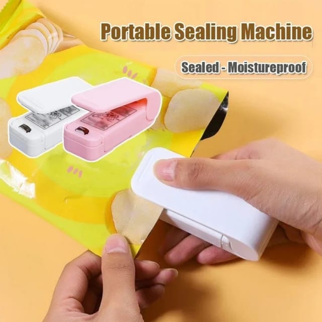 Mini Selladora de Bolsas Térmica Portátil para Snacks y Piqueos