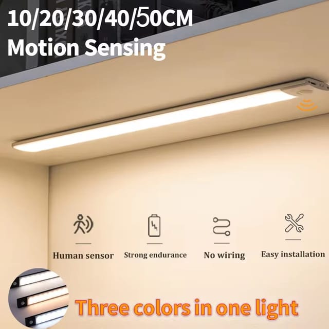 Barra de luz LED VENUSWING con sensor de movimiento recargable