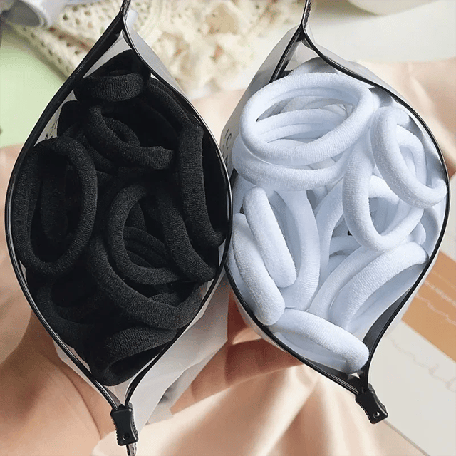Bandas elásticas para el cabello de colores, pack 30/50/100 uds. para mujer y niña