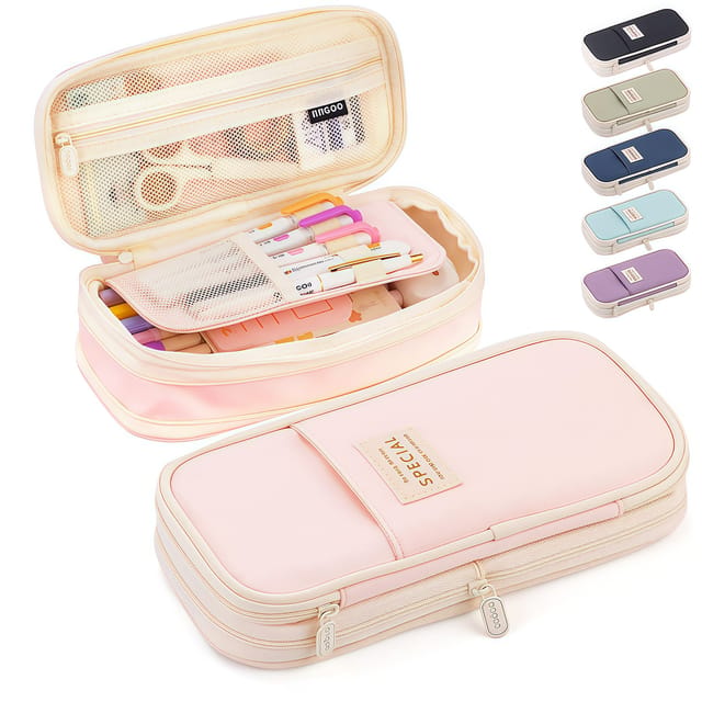 Estuche de Lápices Kawaii Expandible de Gran Capacidad