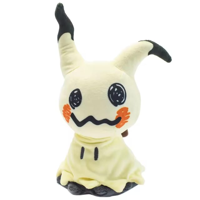 Peluche de Mimikyu coleccionable con base estable
