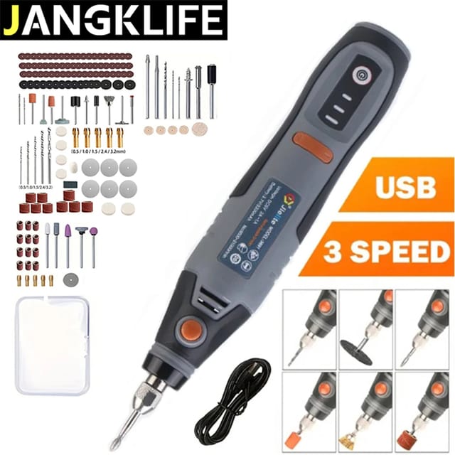 Herramienta rotativa inalámbrica JANGKLIFE con accesorios