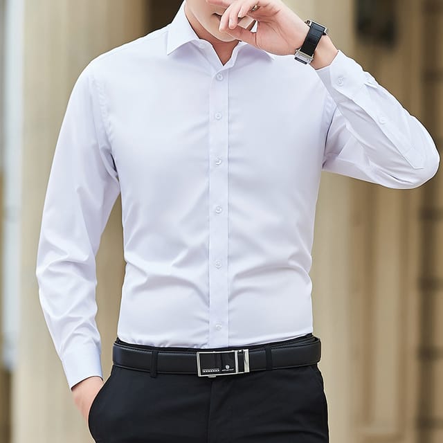 Camisa de vestir neverfunction manga larga