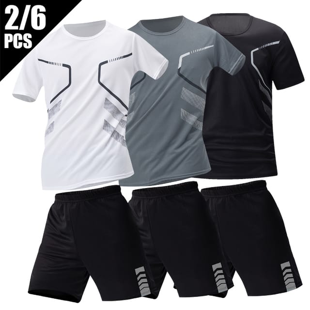 Conjunto deportivo de dos piezas para hombre, polo y short