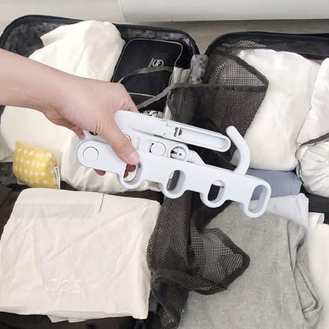 Perchas para ropa plegables y compactas para viajes