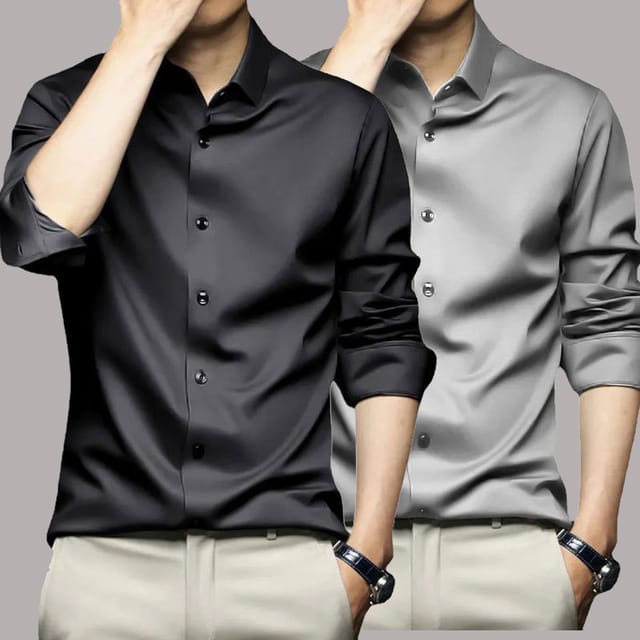 Camisa de vestir Bamboople de manga larga