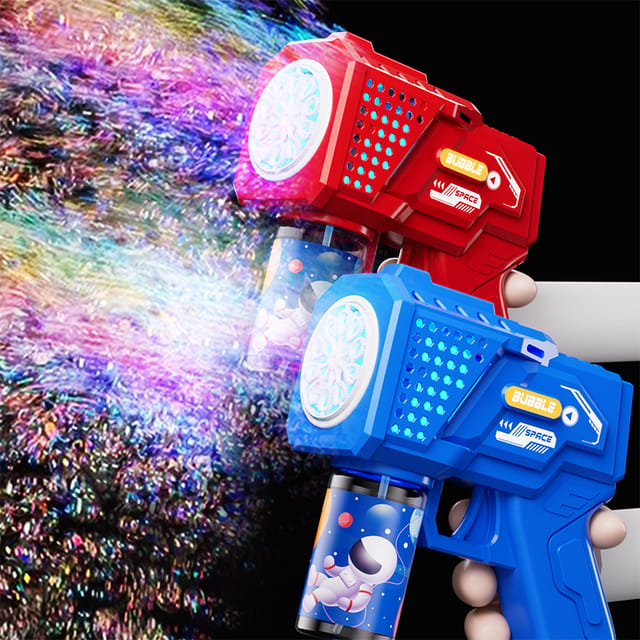 KNYYSECQ Pistola de Burbujas Gatling Automática de 10 Orificios