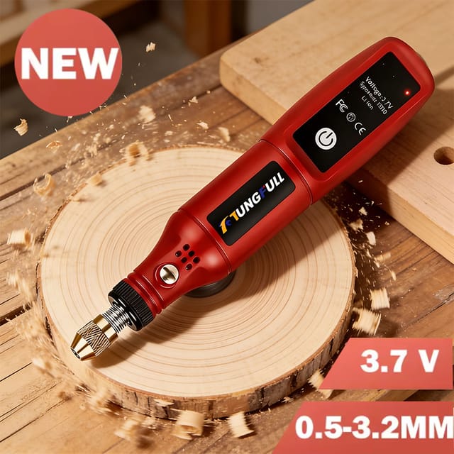 Pluma grabadora inalámbrica tungfull para joyería y vidrio, 16000 rpm