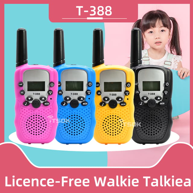 Walkie Talkie ITSOK T388 para niños, 22 canales