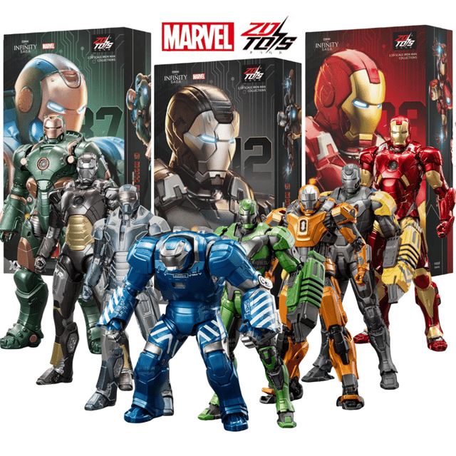 Figura de acción de Iron Man Mark 35 de ZD Toys, 1/60, articulada