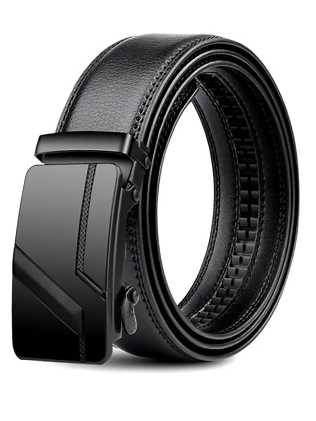 Correa para hombre con hebilla automática negra
