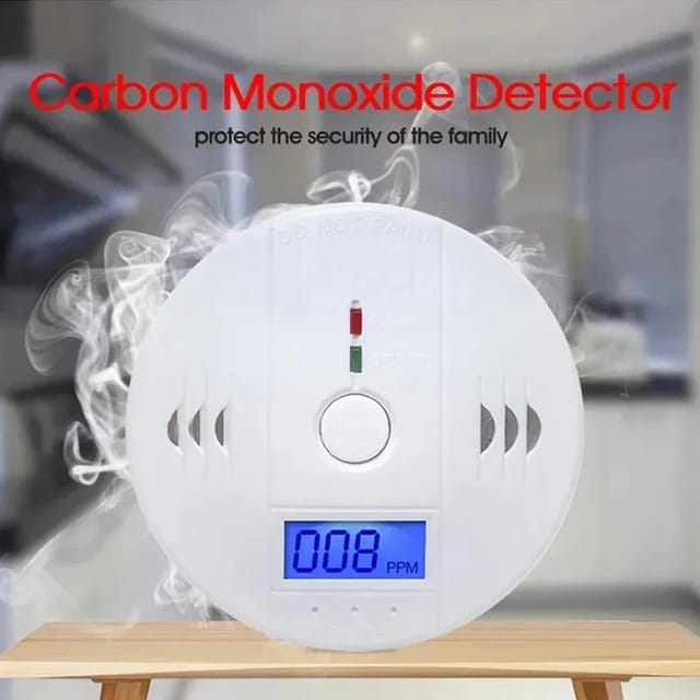 Detector de monóxido de carbono con pantalla LCD
