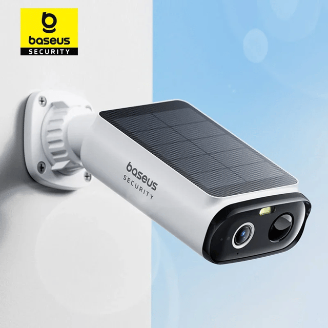 Cámara solar wifi para exteriores Baseus, 2K y visión nocturna en color
